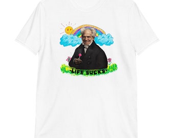 Schopenhauer T-Shirt - Philosophy Humor Tee - Sarcastic Gift - Existentialist Shirt - Funny Intellectual Clothing