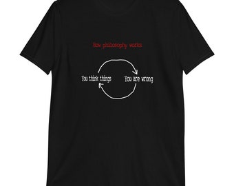 How Philosophy works T-Shirt, Philosophy T-Shirt, Philosophical T-Shirt