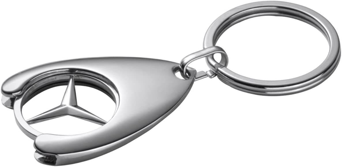Auto Logo Schlüsselanhänger Ring 3D Chrom Metall Auto Schlüsselanhänger  Schlüsselanhänger Ersatz Kompatibel mit Für Mercedes Benz Zubehör Familie  Geschenk für Mann und Woma
