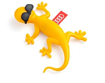 Genuine Audi Air Freshener Yellow Car vent Gecko in Sunglasses Tropical Scent OLP