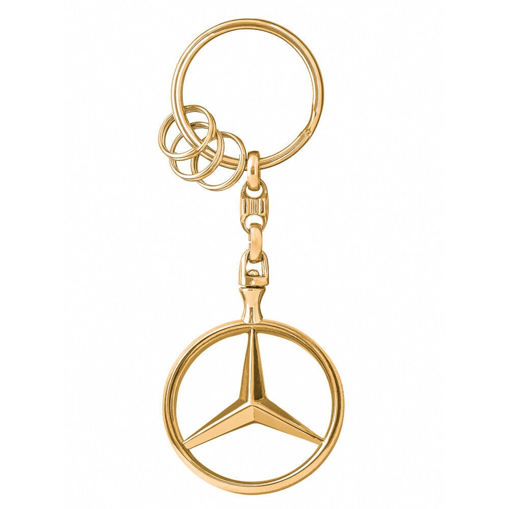 Official MERCEDES-BENZ Brussels Keyring Keychain, Silver