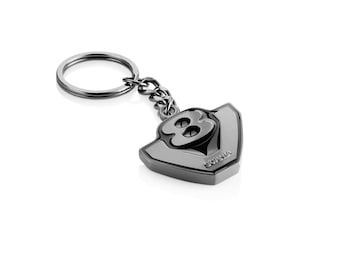 Official Scania Truck V8 Logo Chunky Enamel Metal Key ring Keyring Keychain New Gift Packaging