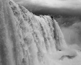 Cataratas do Iguacu photo printable Iguazu waterfall Brazil landscape South America black and white colorful digital download wall decoration poster print