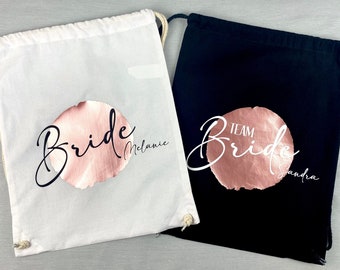JGA bag personalized, hen party team bride, bag for hen party, gift for the bride and bridesmaids