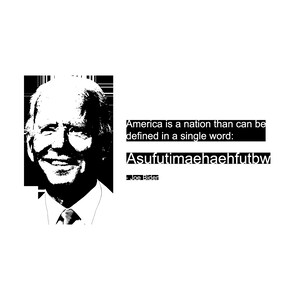 Joe Biden, America is a nation that can be defined in a single word: Asufutimaehaehfutbw, Black Hoodie