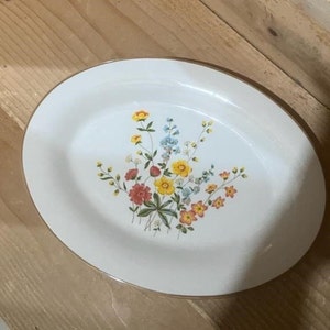 Meadow Bouquet Grace Stoneware SY-7479 Serving Platter