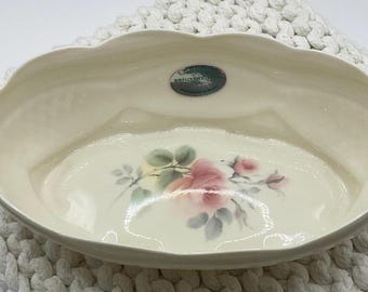 Irish Rose Plateau #7090 by Donegal Irish Parian China handcrafted in Ireland/Donegal China candy dish/bowl. 6.7 “