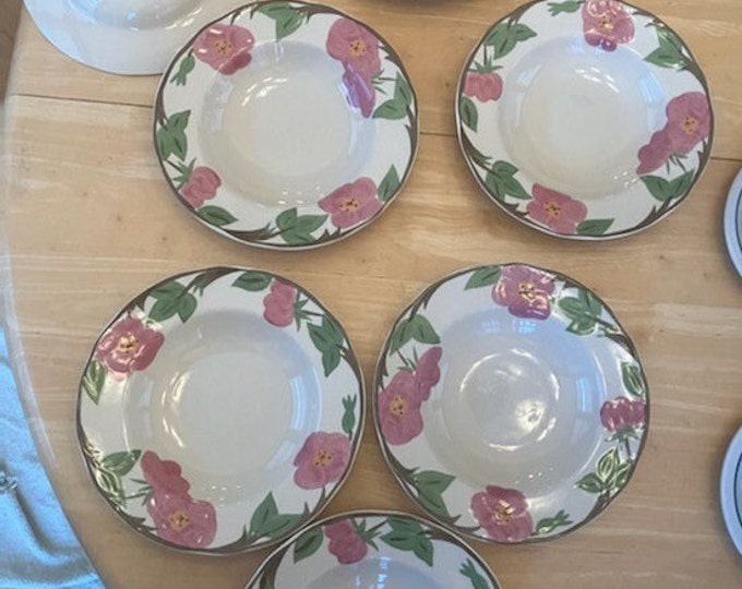 Franciscan Desert Rose Soup Bowls Set of 7 Etsy