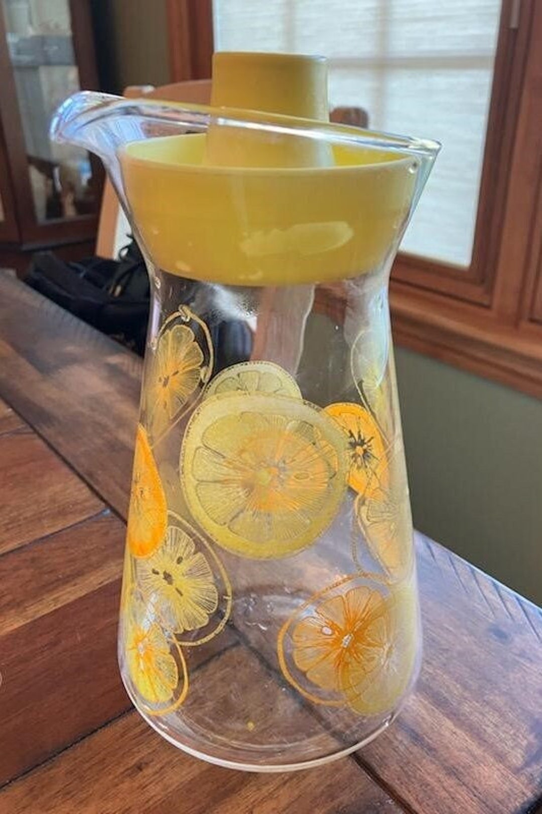 Pyrex Glass Carafe/pitcher With Lid Etsy