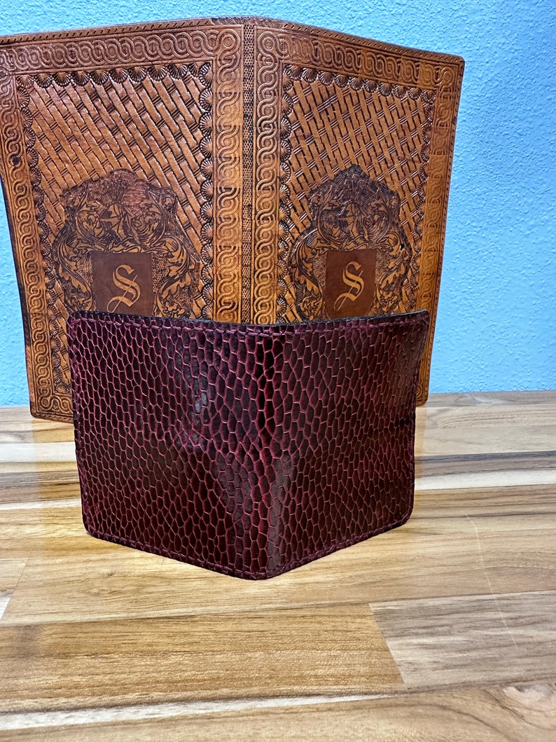 Beaver Tail and Ostrich Leg Wallet Etsy