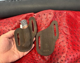 Leather knife sheath