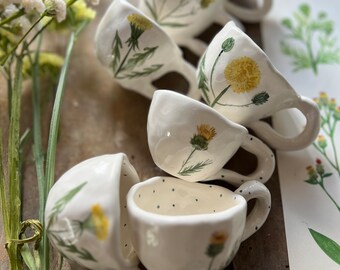 Wildflower coffee cup