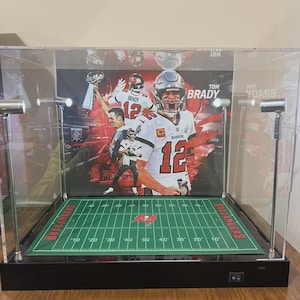 Tampa Bay Bucs Custom Full Size Helmet Display With LED Lights