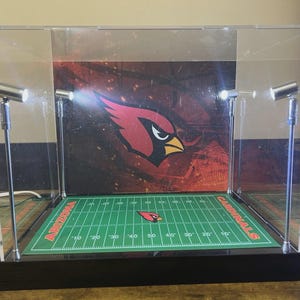 Arizona Cardinals Custom Full Size Helmet Display With LED Lights