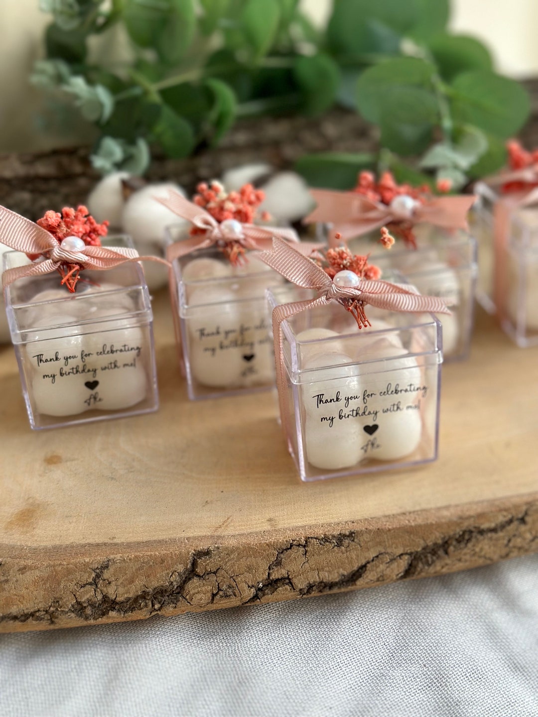 Personalized Wedding Candle Favors for Guest, Engagement Candle Favors ...
