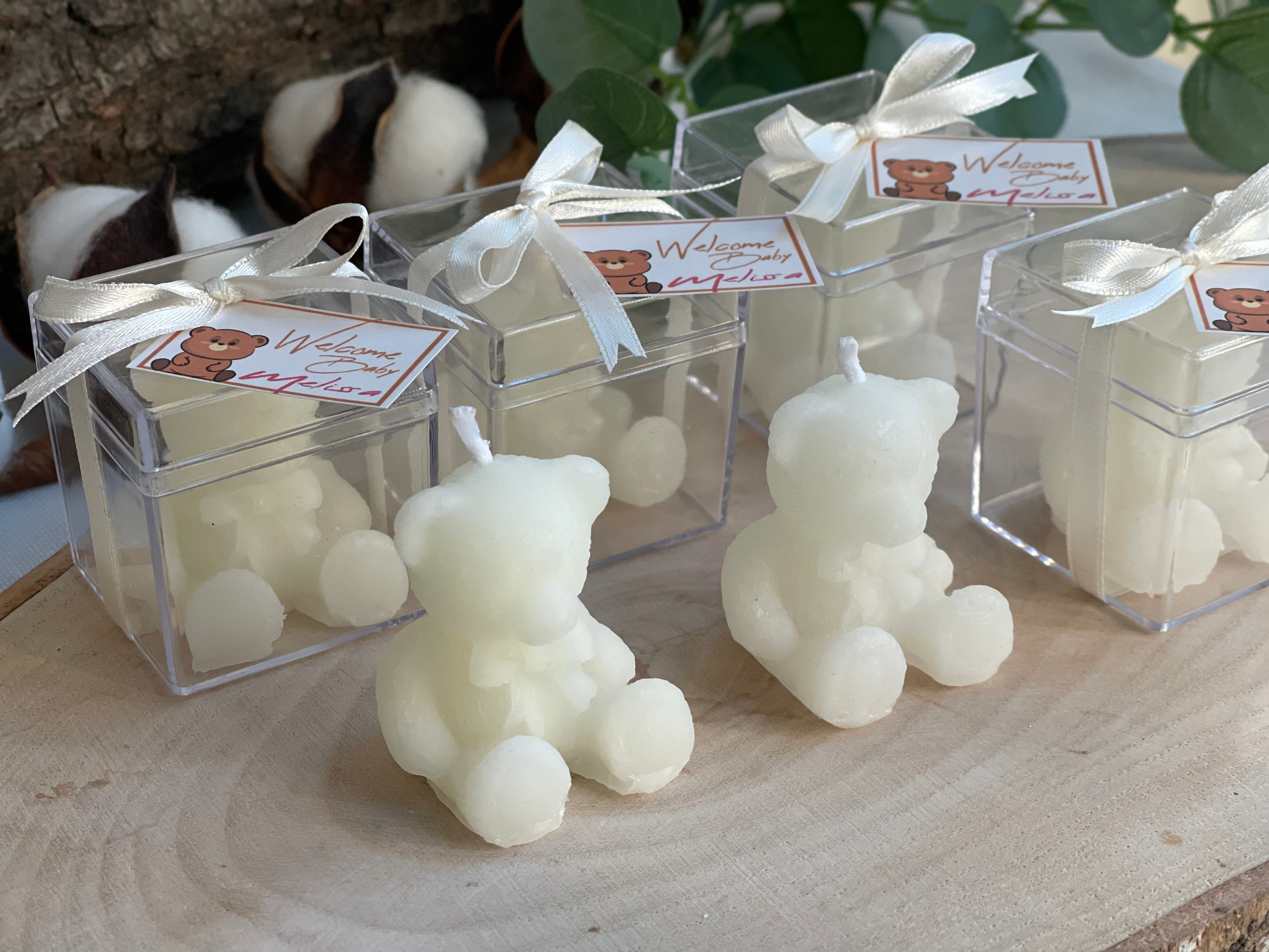 24 Cute Bear Candle, Wedding Gift Bear Candles, Baby Shower Bear Favors  Candles, Handmade Teddy Candle for Home Party Supplies Birthday Decoration