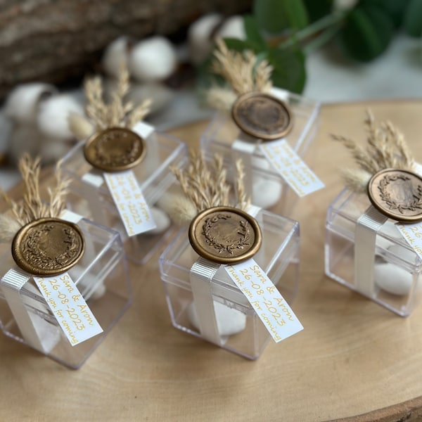 Wedding Favors for Guest, Engagement Favors, Almond Sugar Wedding Favor, Baptism Candle Favors, Mini Candle Bulk Party Favors