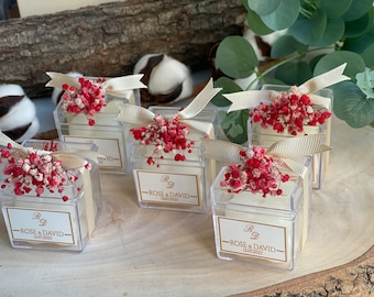 285  PCS Personalized Wedding Candle Favors for Guest, Engagement Candle Favors, Bubble Candle Wedding Favor, Baptism Candle Favors