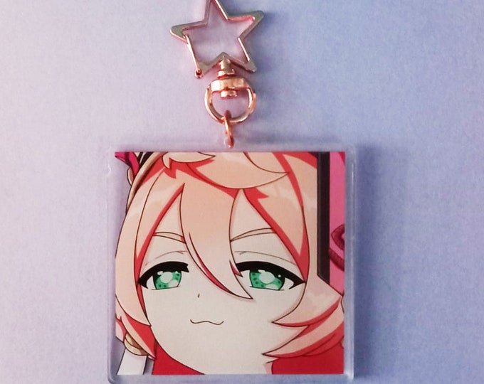 Yanfei Meme Keychain Genshin Impact Yanfei Llavero Acrilico Meme