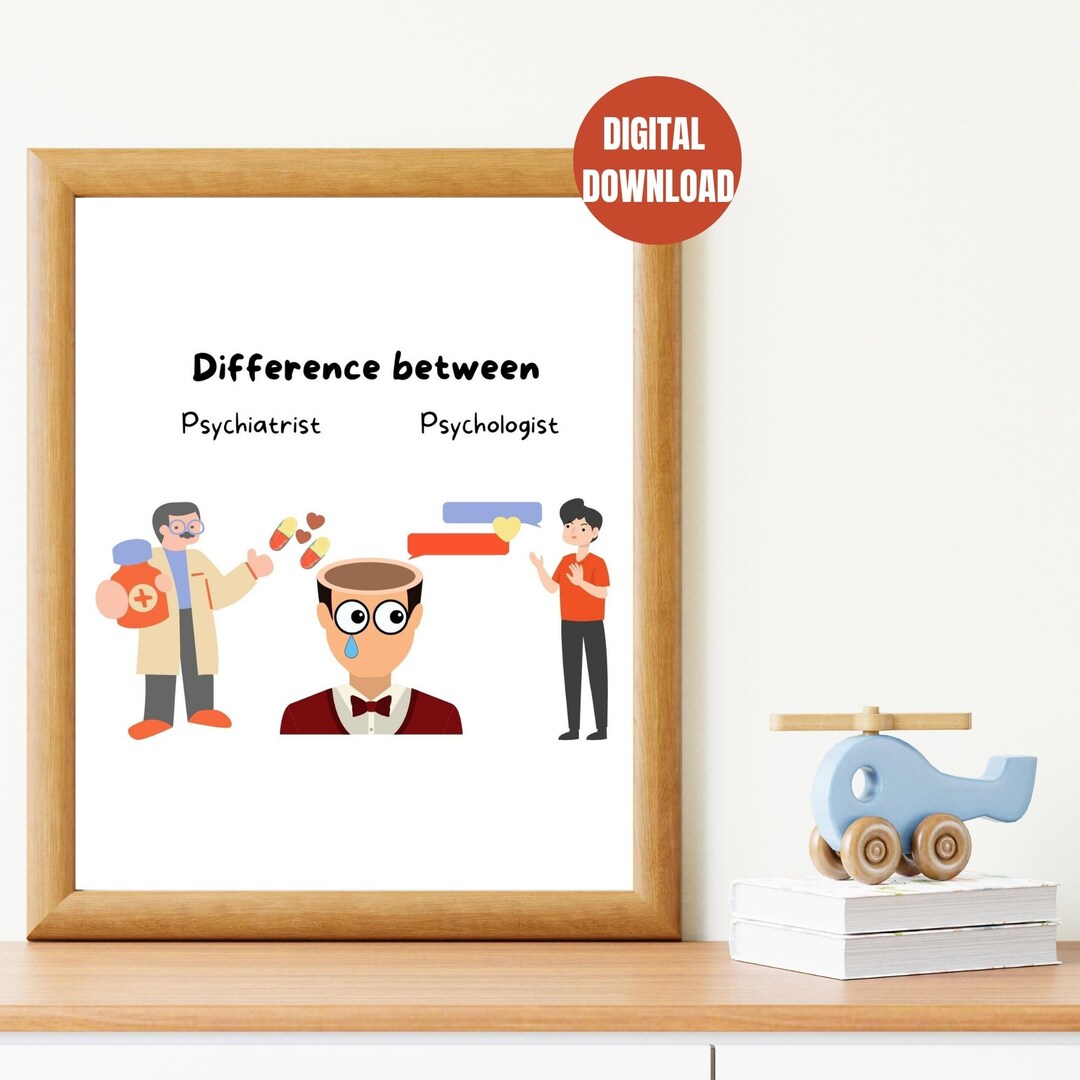 Difference Between Psychiatrist and Psychologist, Therapy Office Decor