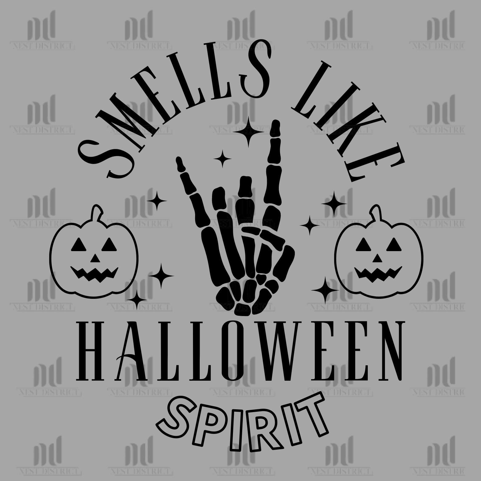 Halloween SVG, PNG Smells Like Halloween Spirit Rock and Roll Svg, Png