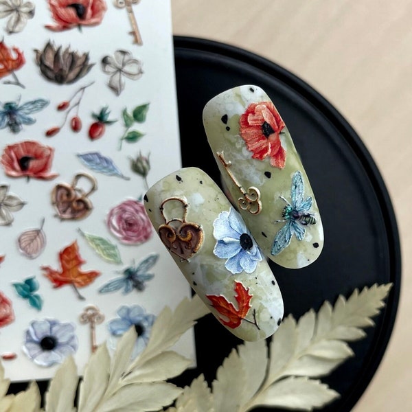 Fall Nail Decals - Etsy
