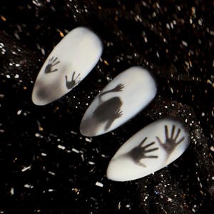 Nail Water Decal Ghost Silhouette / Smoke Spooky Shadows / Halloween Nails/ Scary Water Decals / Nail Waterslide / Nail Art/ Nail Sticker