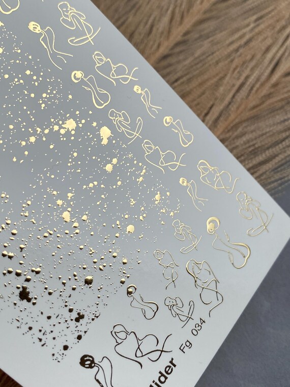 Nagelaufkleber 30 Blätter – Dünne Sticker Für Nageldesign, Wasserlöslich