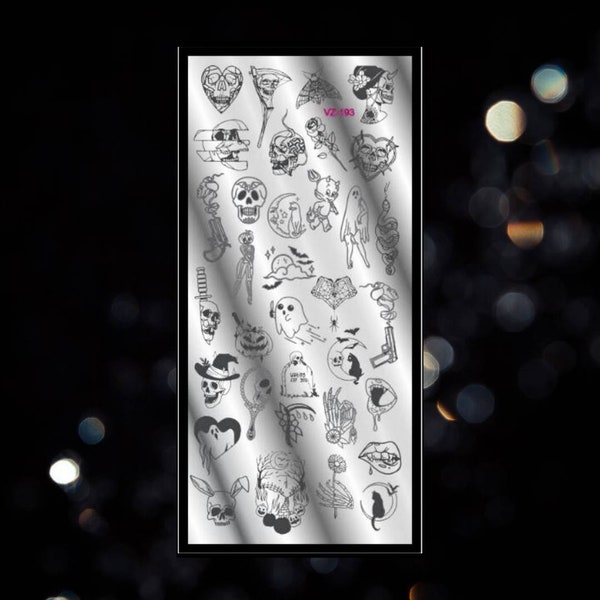 Nail Stamping Plate/ Halloween/Skull/Snake/Ghost / Witchcraft / Lips/ Devil/ Nail Art/ Polish Designs / Nail Art Design