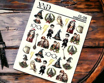 Nail Decal 2D / HP inspired/ Wizard/ Magic Harry/ Nail Waterslide Decals / Nail Art / Stickers / Decals / Nail Salon