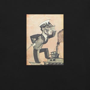 Steamboat Bill, Jr. (1928) - Buster Keaton Vintage Movie Art Unisex Cotton T-shirt