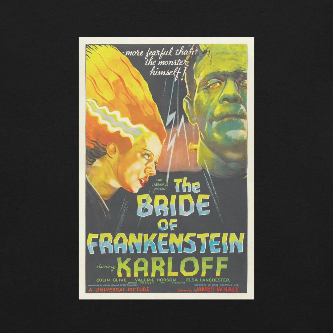 Bride of Frankenstein (1935) - Elsa Lanchester & Boris Karloff Vintage ...