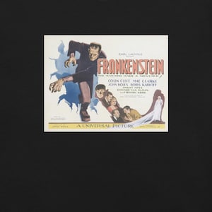 Frankenstein (1931) - Boris Karloff Monster Break Out - Vintage Movie Poster Unisex Cotton T-shirt