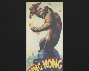King Kong (1933) - Vintage Movie Poster Unisex Cotton T-shirt