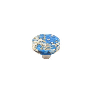 Ägyptisches Blau | 1,5 "Knopf | Glasbeschläge | Möbelknäufe | Möbelknäufe | Dekorative Möbelknäufe