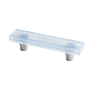 Indigo Mist Fused Glass Hardware | Möbelknäufe | Moderne Hardware | Einzigartige Möbelknäufe | Dekorative Knäufe und Knäufe