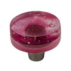 Rose Quartz Fused Glass Hardware | Cabinet Pull And Knobs | Modern Hardware | Unique Cabinet Pulls | Decorative Knobs And Pulls