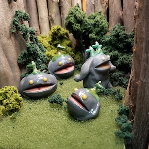 Ffxiv Inspired Goobbue Sproutling Minion Pin/Brooch | Handmade Polymer Clay Sculpture