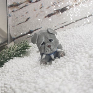 Ffxiv Inspiriert Bullpup Minion | Handgemachte Polymer Clay Skulptur/Figur