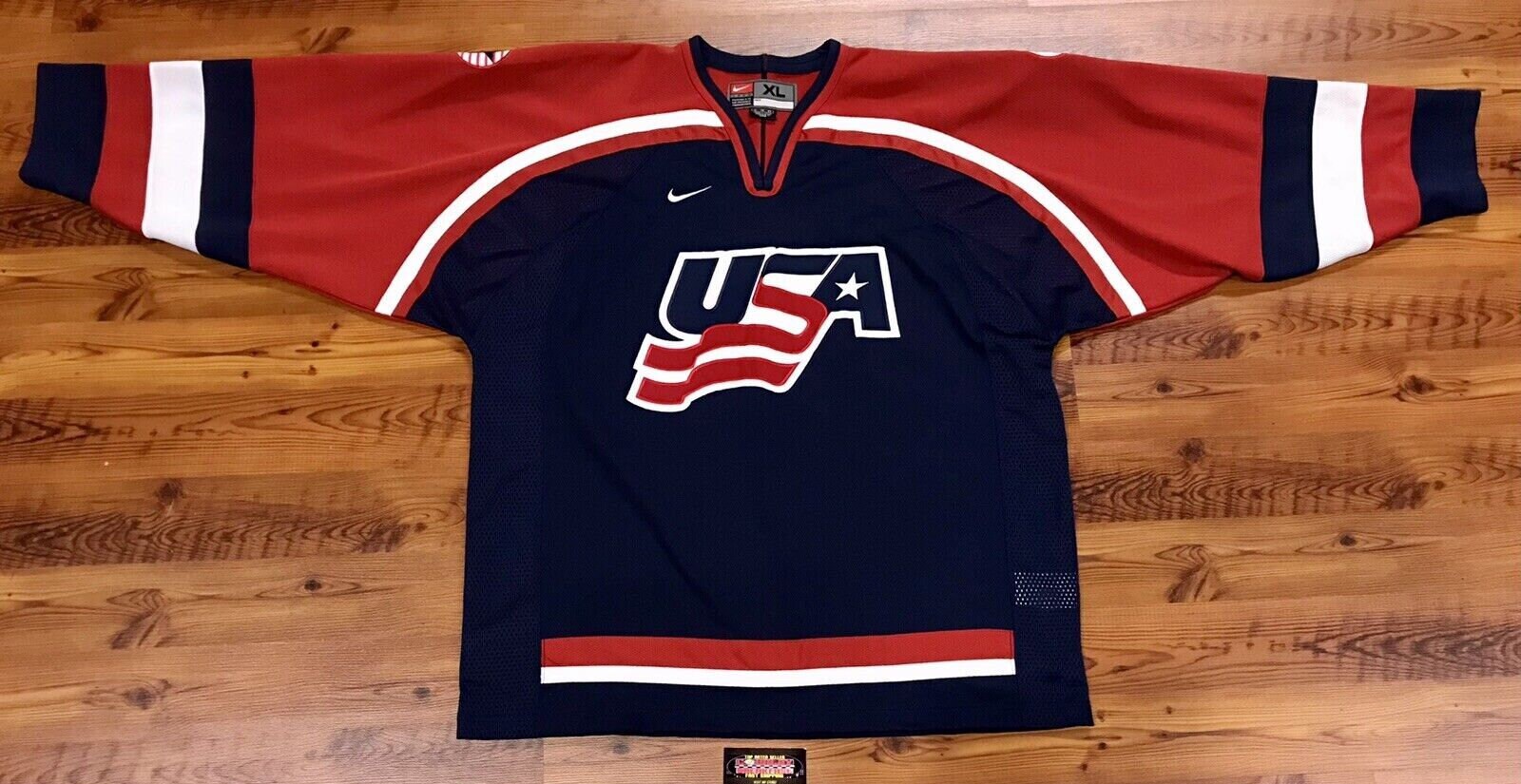 Nike USA Hockey Alternate 2022 Olympic Jersey, Men's, Medium, Blue