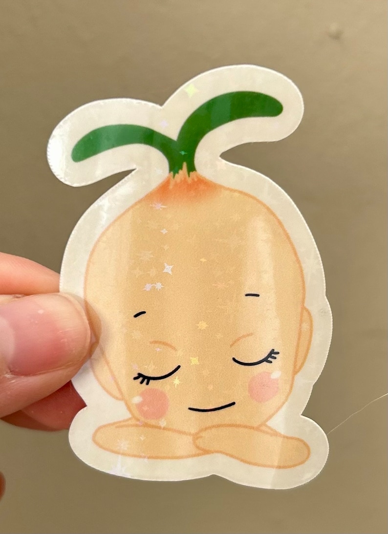 Sprout Sonny Angel Sticker - Glossy Holo Star Sticker - Etsy