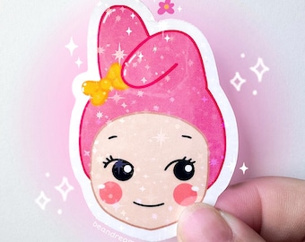 My Melody Sonny Angel Sticker - Kawaii Glossy Holographic Sticker