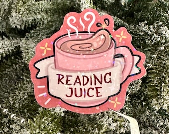 Reading Juice Bookish Starry Holo Sticker