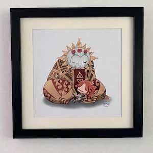 Snorquie and Dittelle | Clair Obscur: Expedition 33 x Pokopia Inspired Art Print | 8x8”