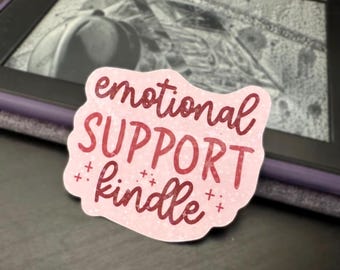 Emotional Support Kindle Starry Holo Sticker