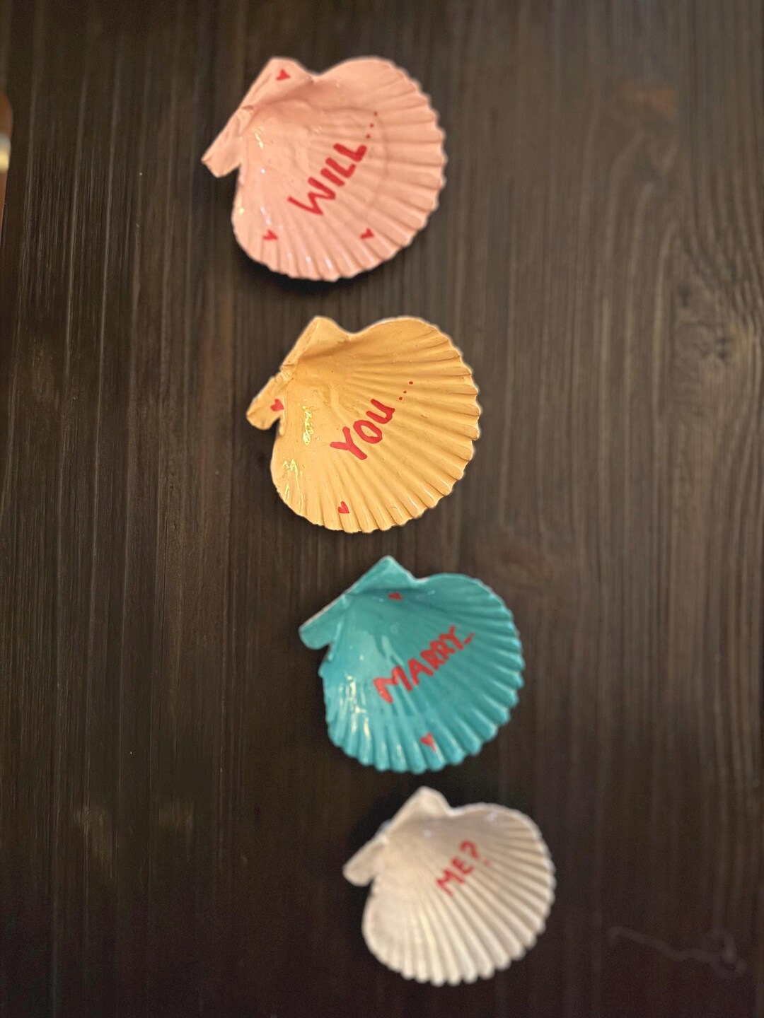 Shell Married Scallop Shell Marriage Proposal Kit - Etsy