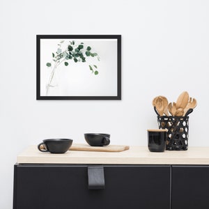 Framed matte paper eucalyptus poster
