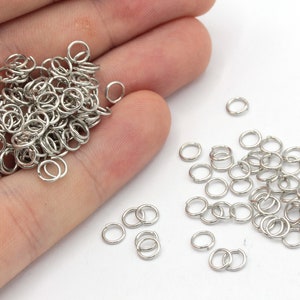 Sterling Silver Open Jump Ring Jewelry Making Jewelry Supply 3 Mm to 10 Mm  22 to 14 Gauge 