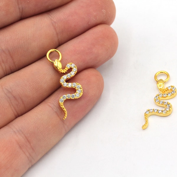 Triple Snake Coin Charm Earrings main image 0