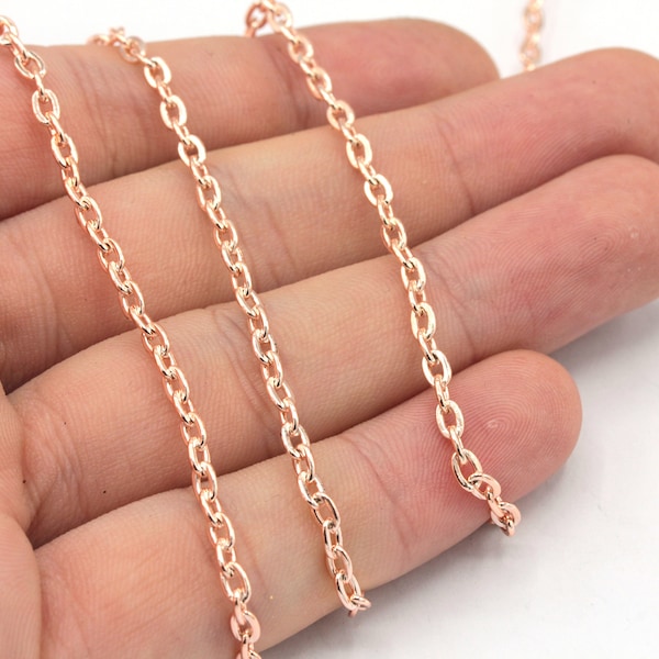 Oval Link Chain Etsy